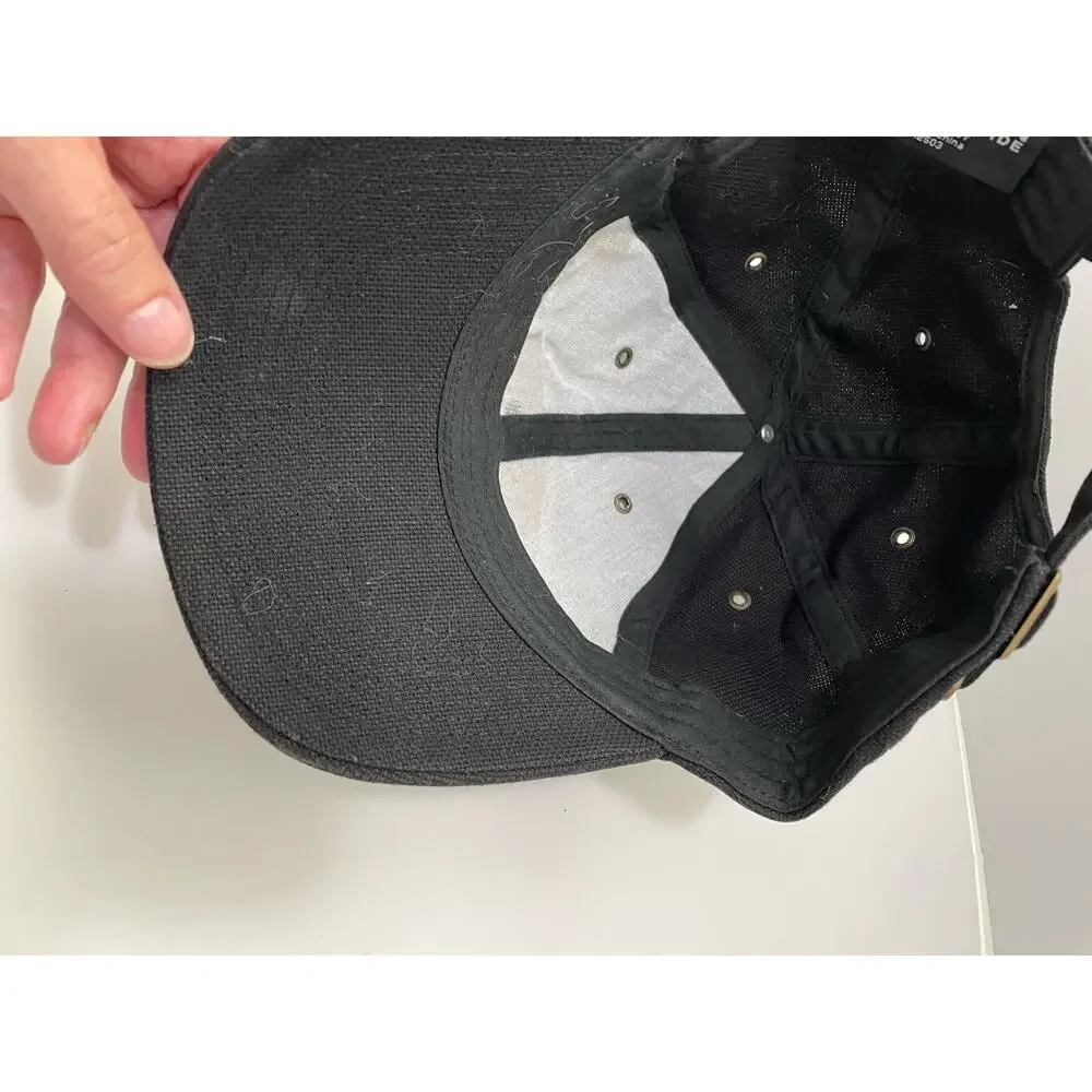 Lockheed SR-71 Blackbird Ball Cap Metal Front Plate OS Strapback Hat Black